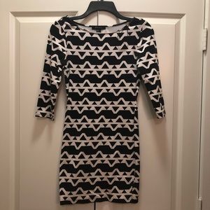 Tribal pattern print dress